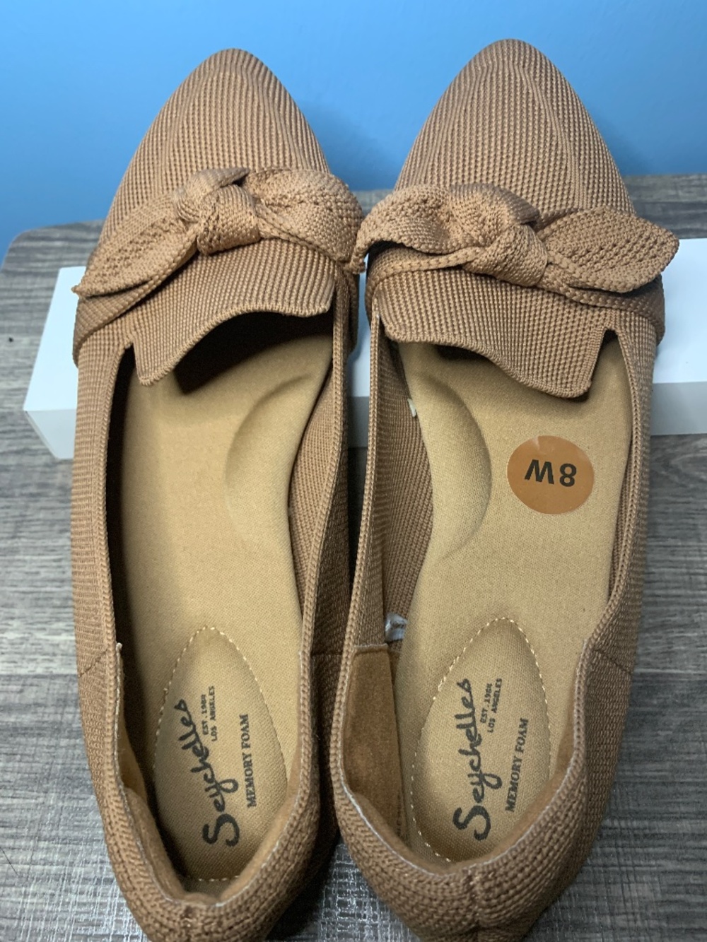Seychelles /Anthropology Taupe beige cushioned ballet flats